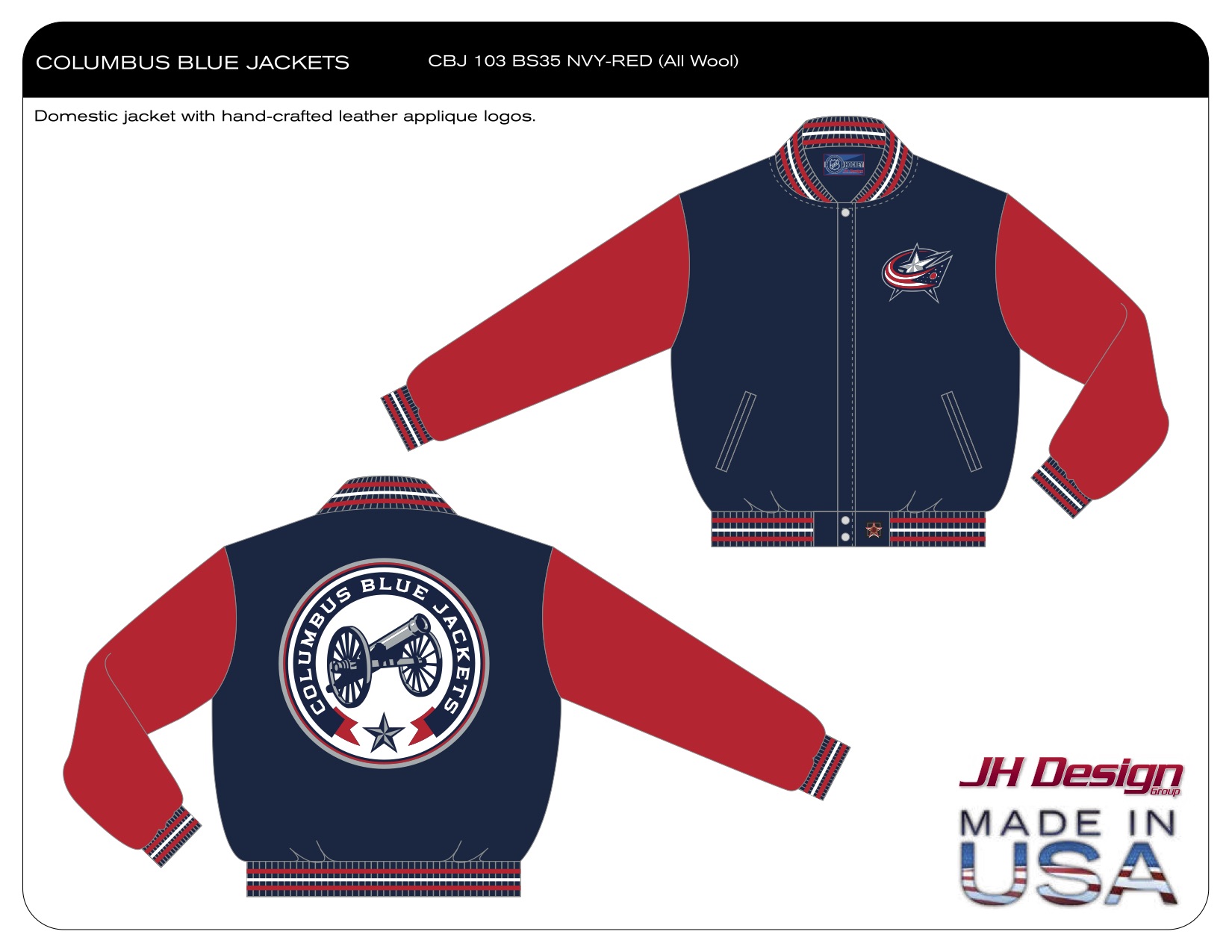 CBJ 103 BS35 NVY-RED