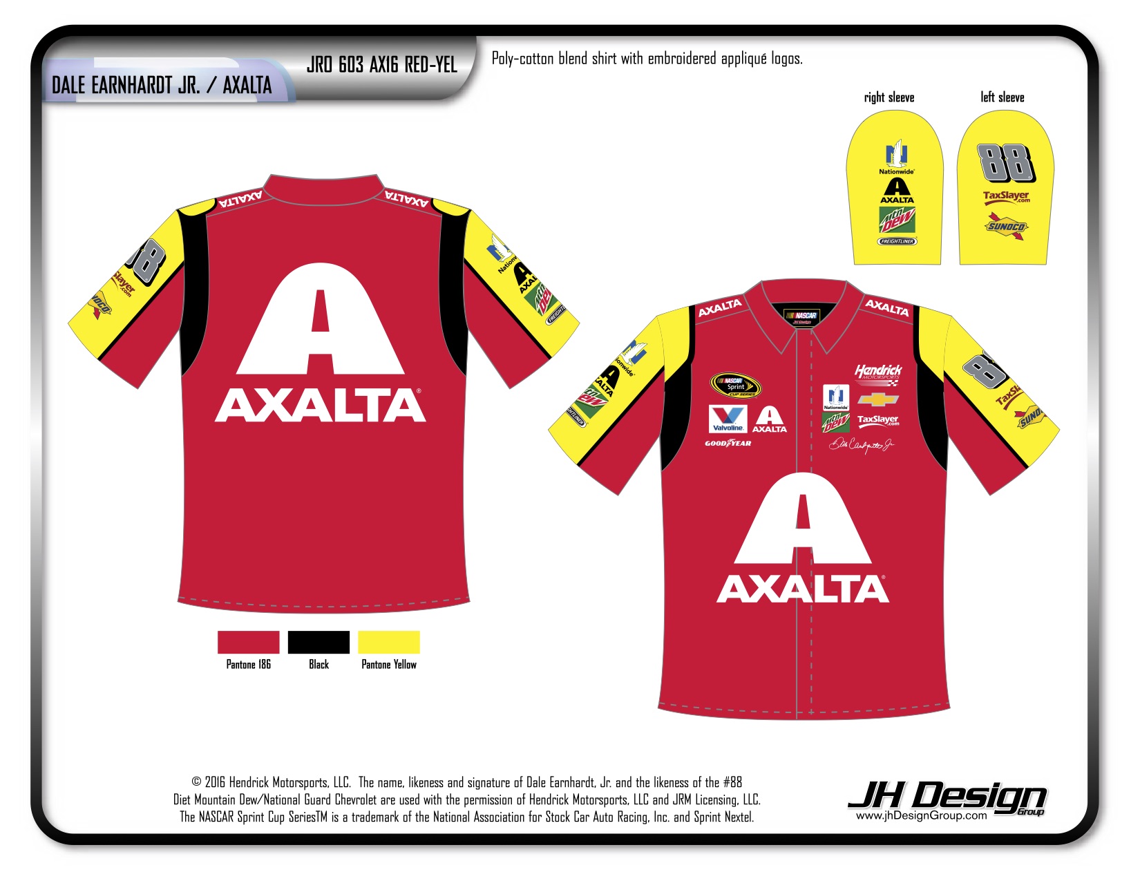 JR0 603 AX16 RED-YEL