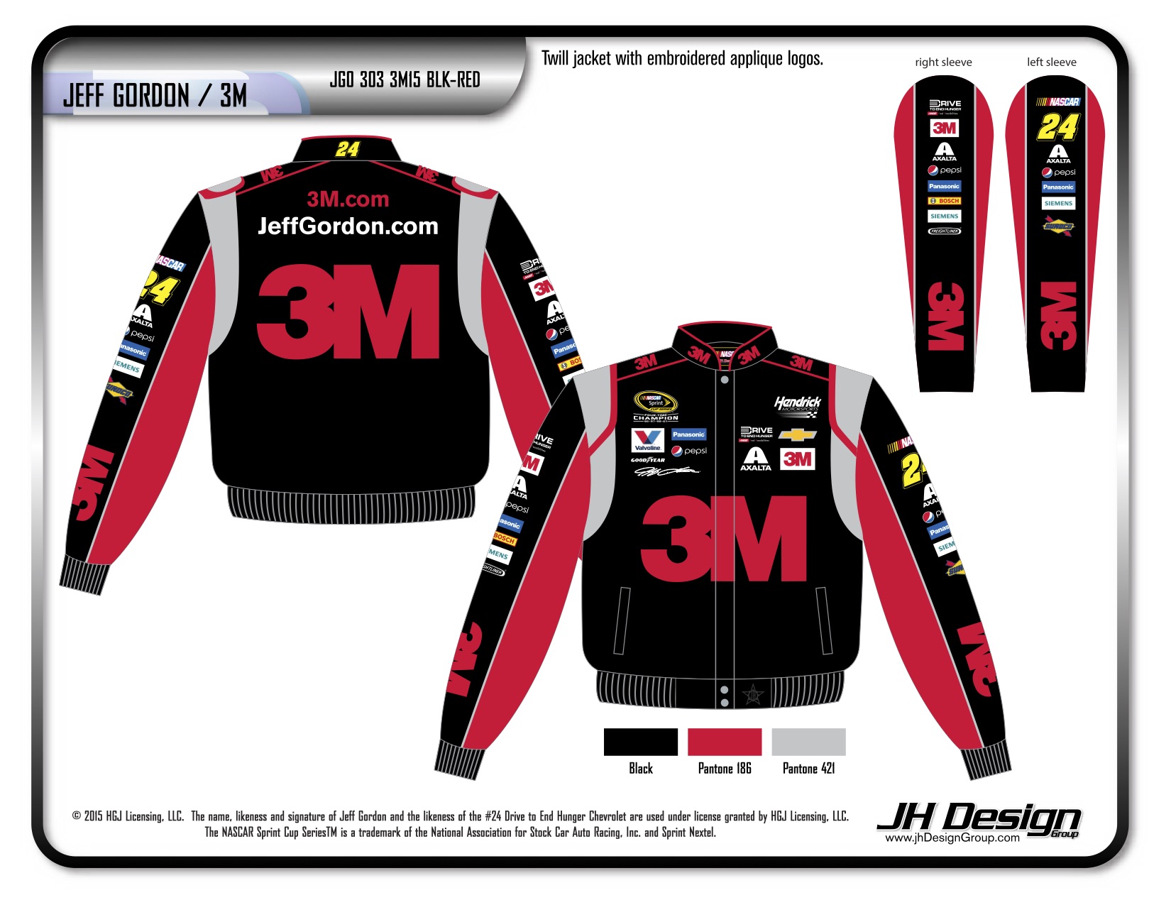 JG0 303 3M15 BLK-RED