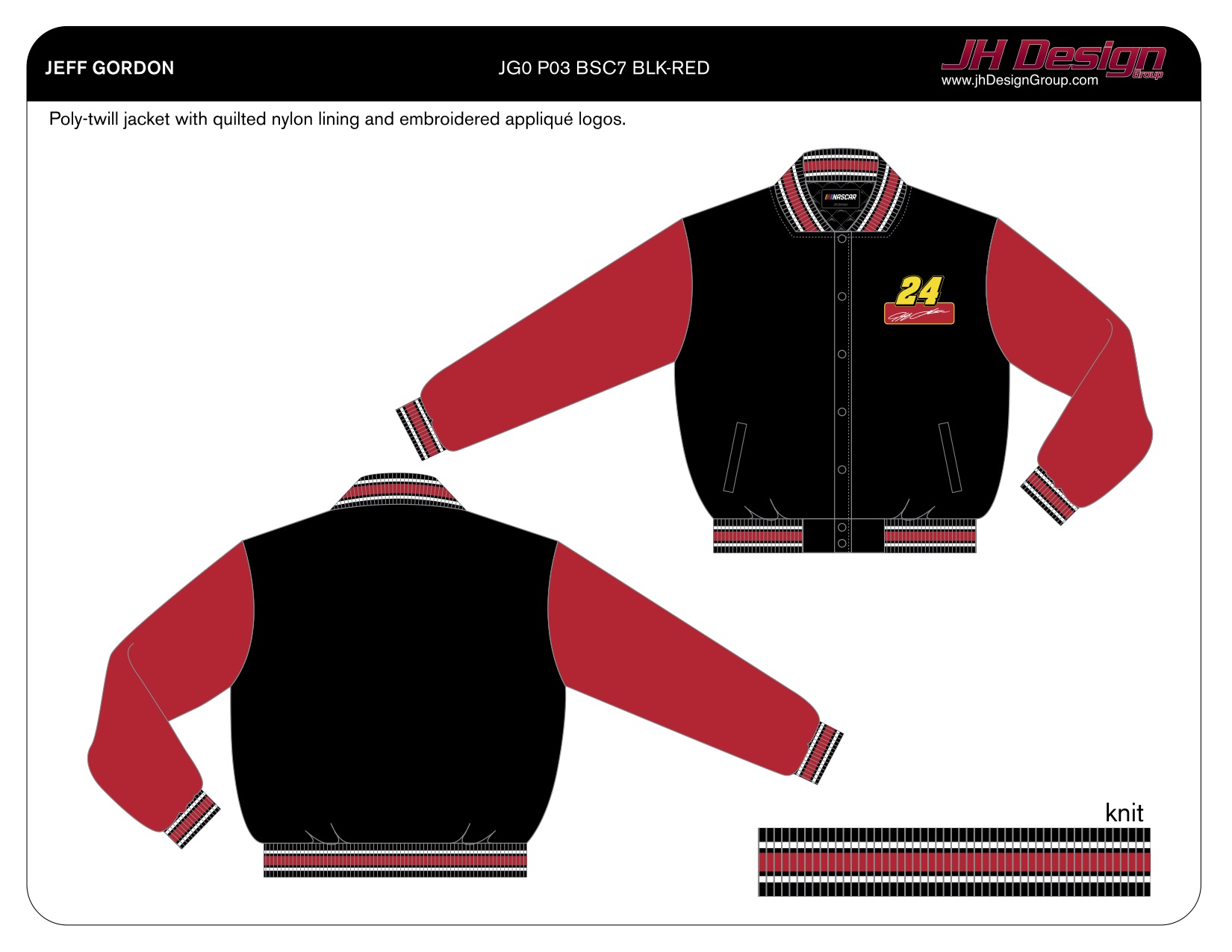 JG0 P03 BSC7 BLK-RED