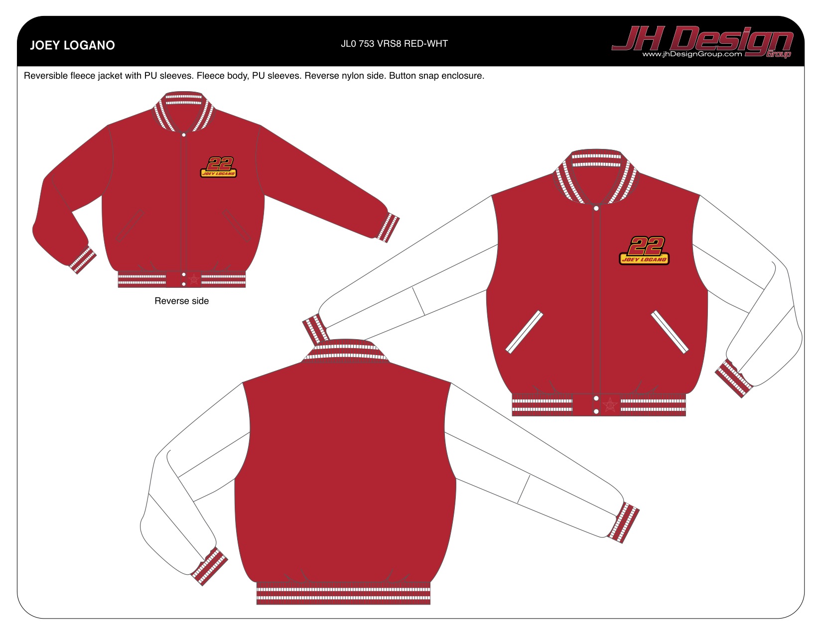 JL0 753 VRS8 RED-WHT