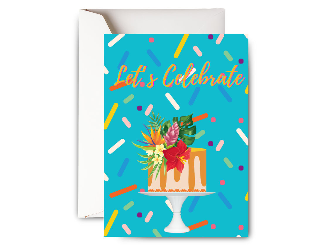 Eat Cake Greeting Card