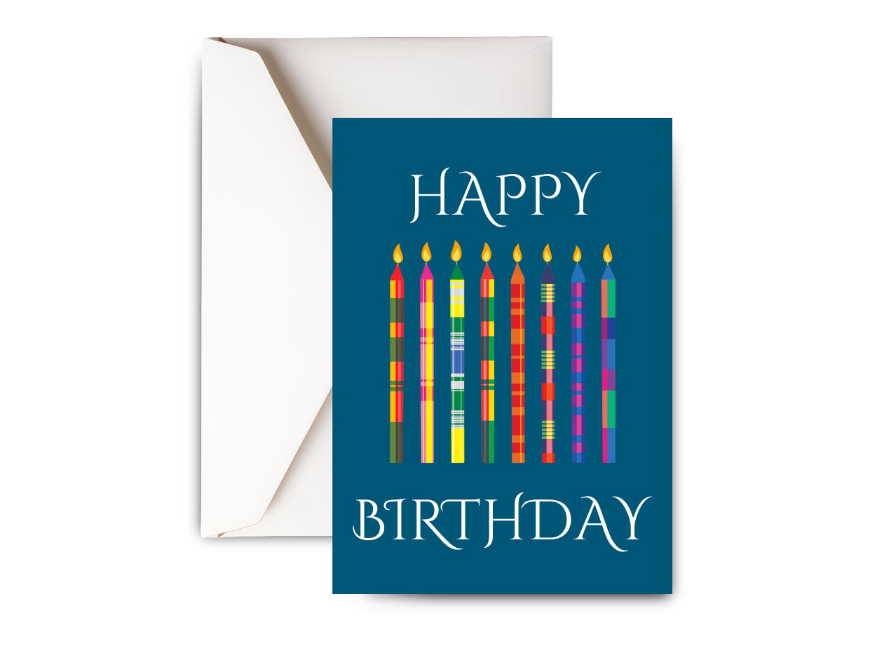 Madras Candles Greeting Card