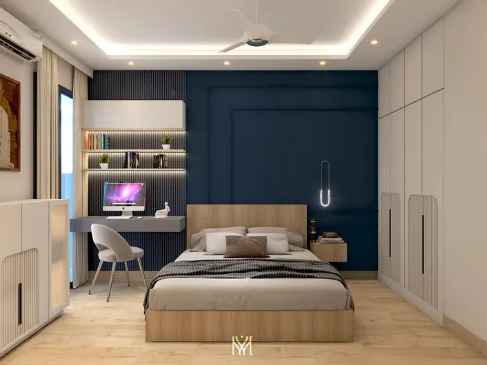 Entertainment area equipped with modern amenities and stylish decor.