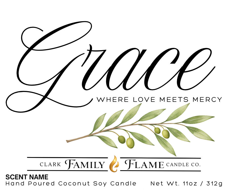 Grace- Where Love Meets Mercy Valentines Candle | 11oz