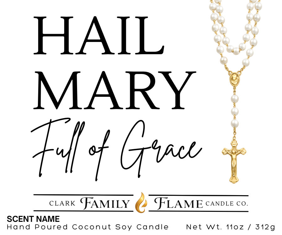 Hail Mary Gold Gift Candle | 11oz