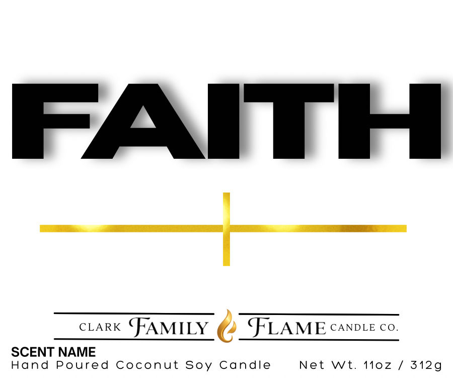 Faith Gold Gift Candle | 11oz