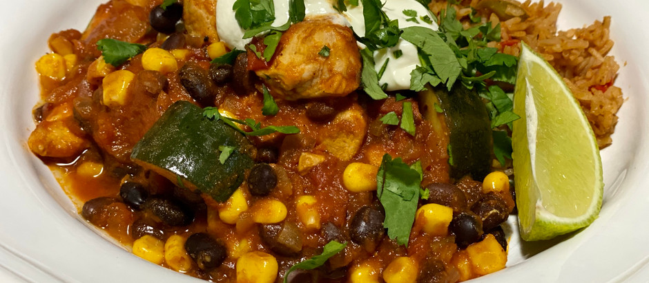 One Pot Chilli Chicken and Bean Bowl