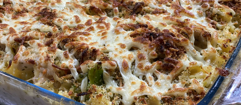 Chicken Kiev Pasta Bake