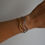 Thumbnail: Double Waves Bracelet-Goud/Zilver