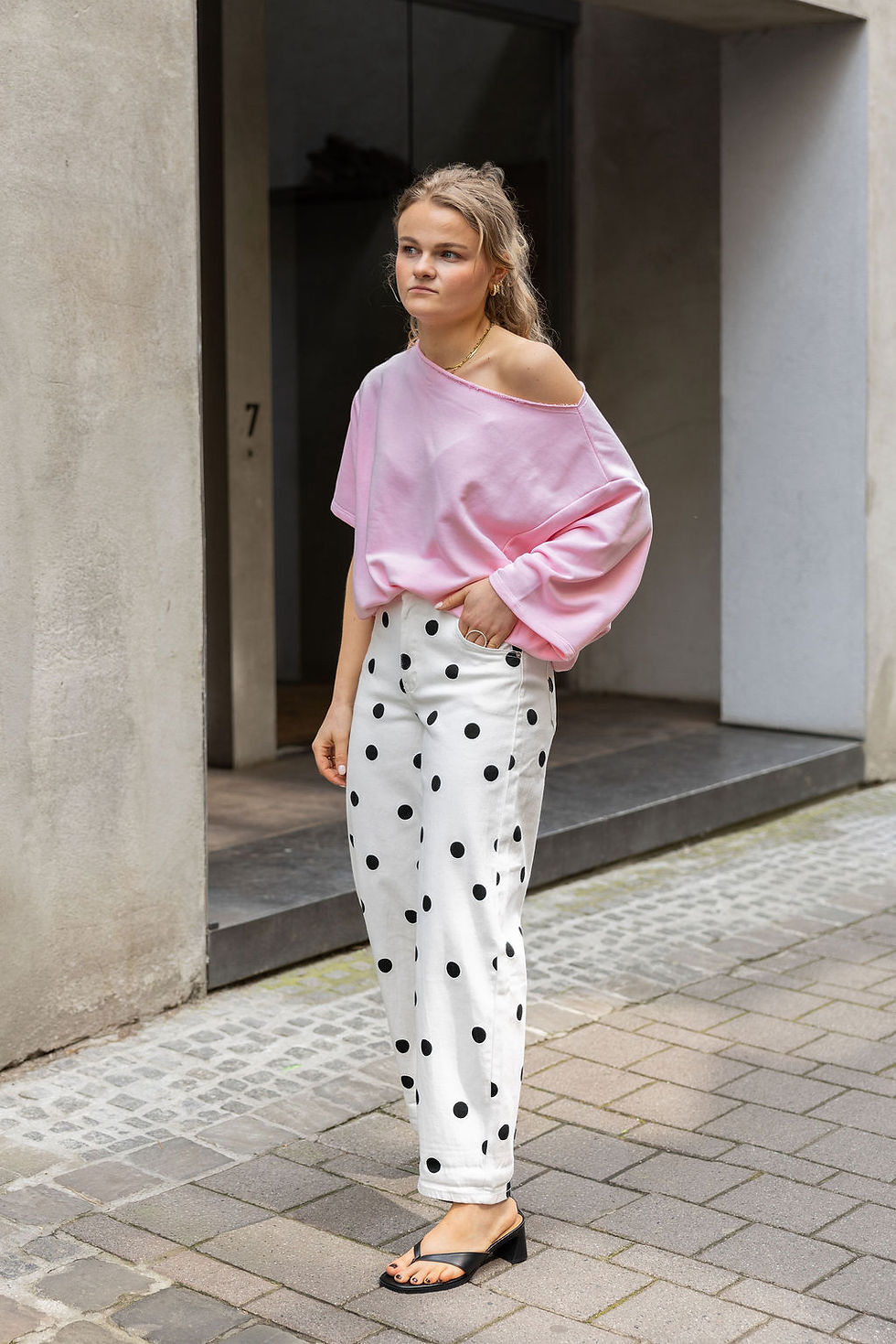 Thumbnail: Zoey One Shoulder Top Pink