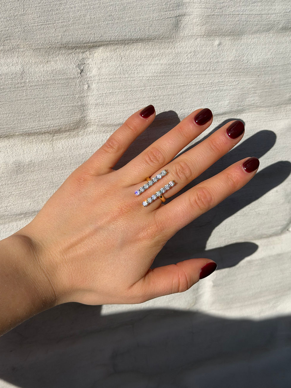 Thumbnail: Iris Diamond Ring-Goud/Zilver