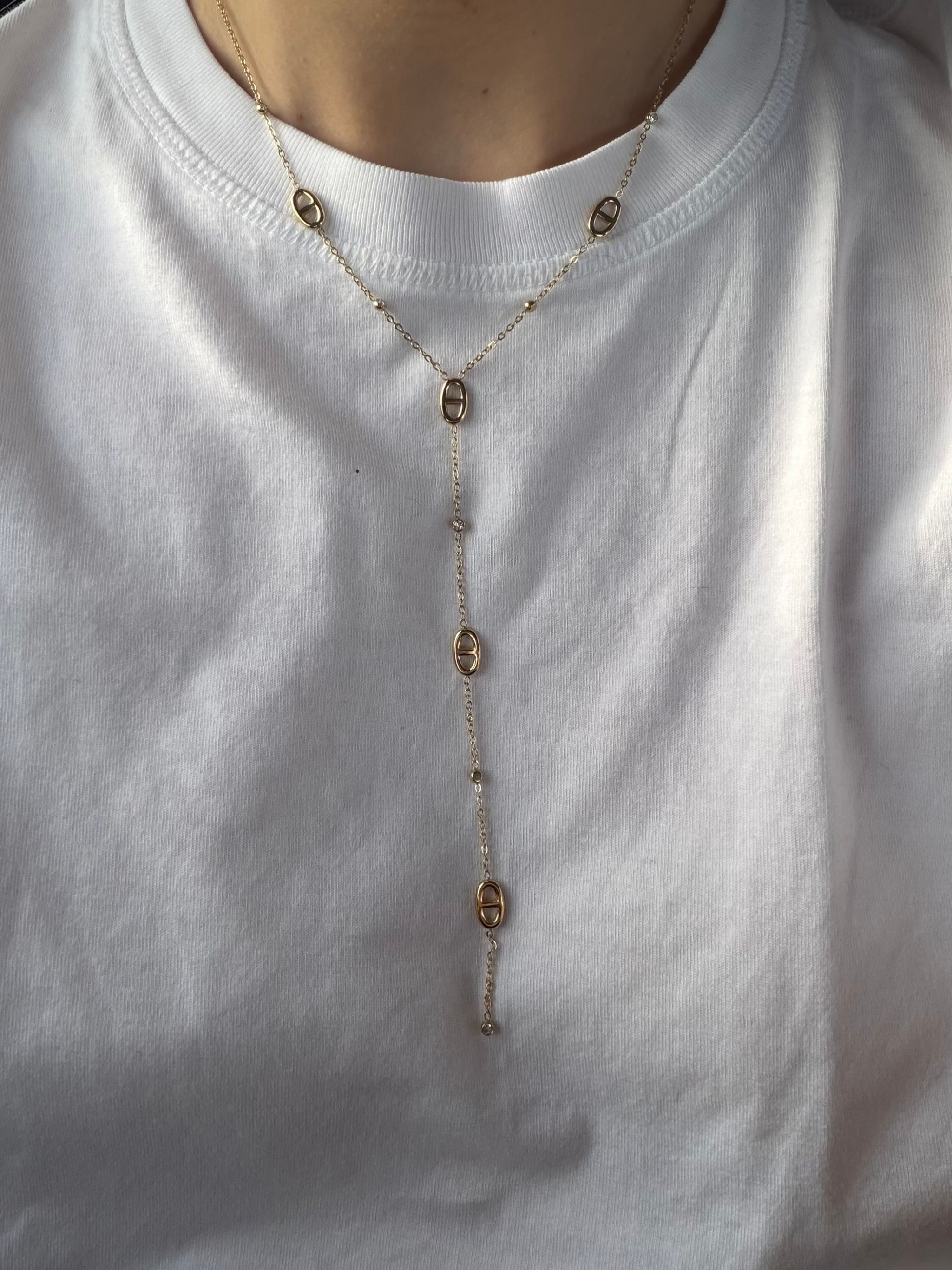 Golden Janne Y-Necklace