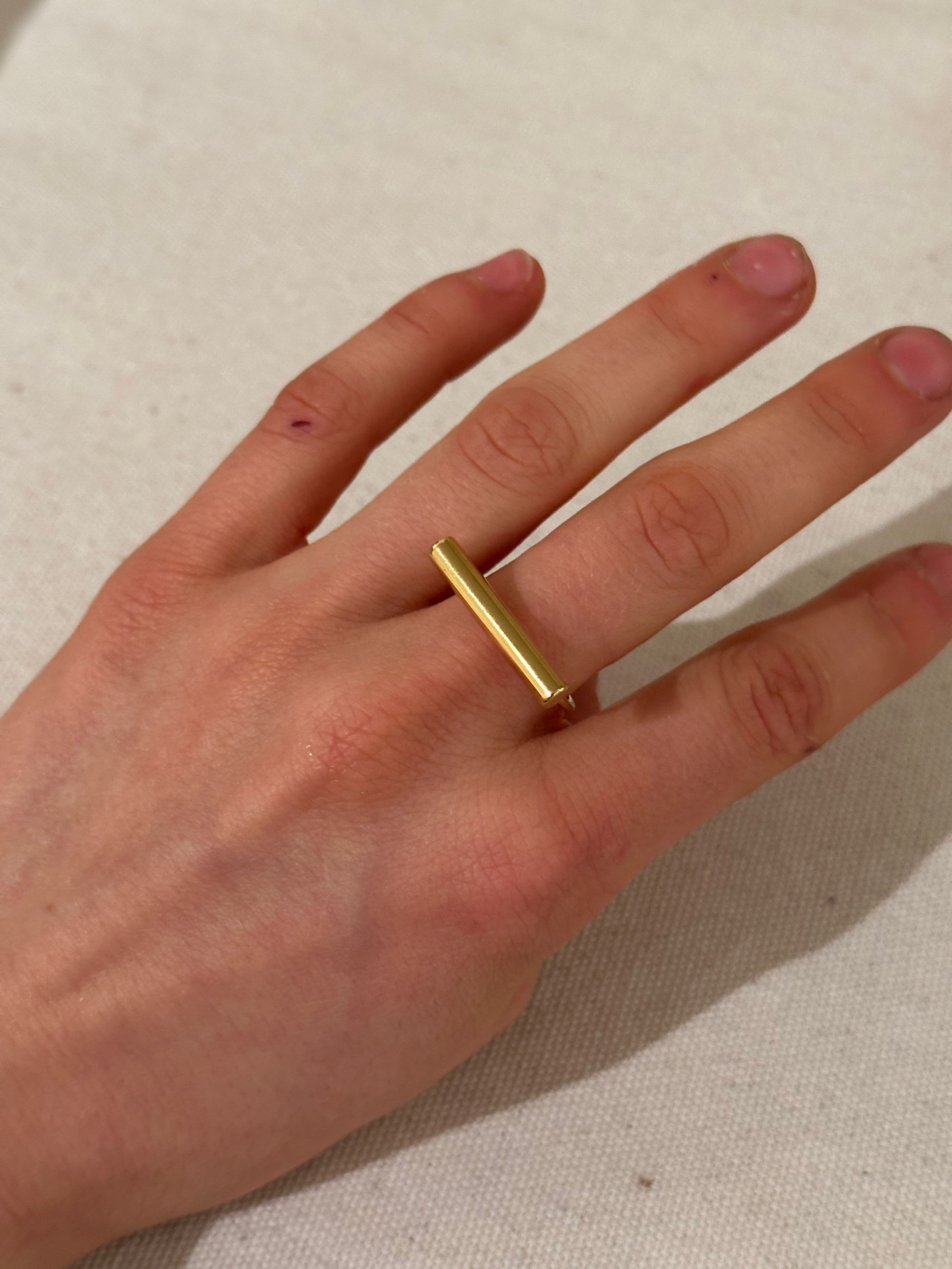 Golden Bar Ring