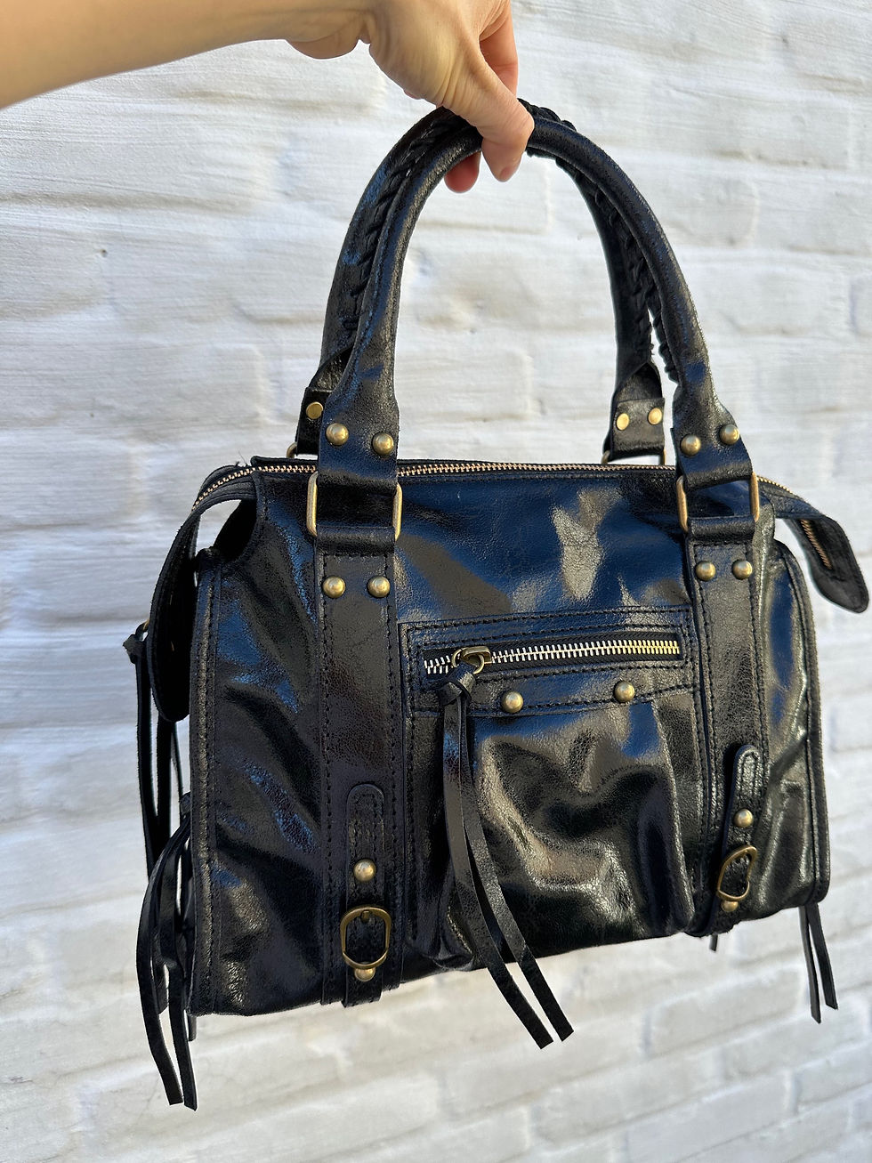 Thumbnail: Kate Leather Bag Black