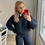 Thumbnail: H&Y Fiona Dark Blue Jacket