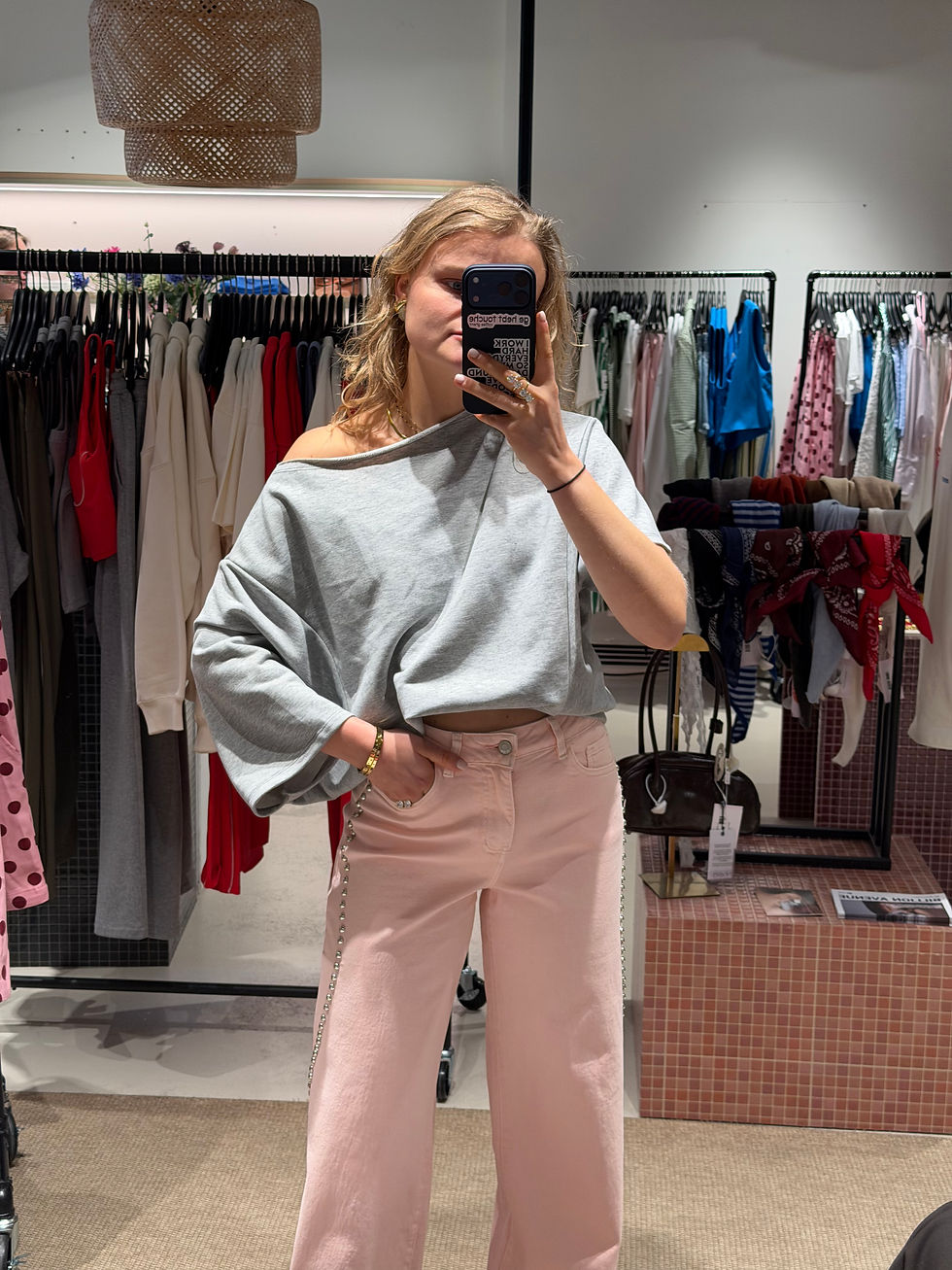 Thumbnail: Zoey One Shoulder Top Grey