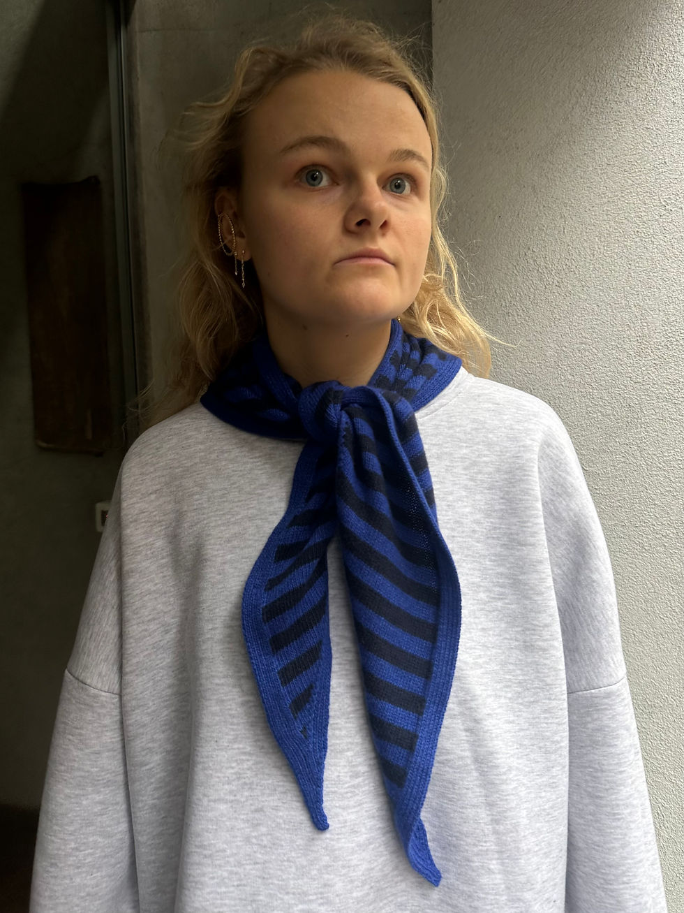 Thumbnail: Céleste Scarf Marine& Royal Blue
