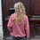 Thumbnail: Sanne Open Back Sweater Pink&Red