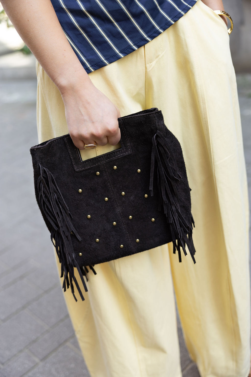 Daphne Fringe Bag Brown