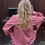 Thumbnail: Sanne Open Back Sweater Pink&Red