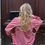 Thumbnail: Sanne Open Back Sweater Pink&Red