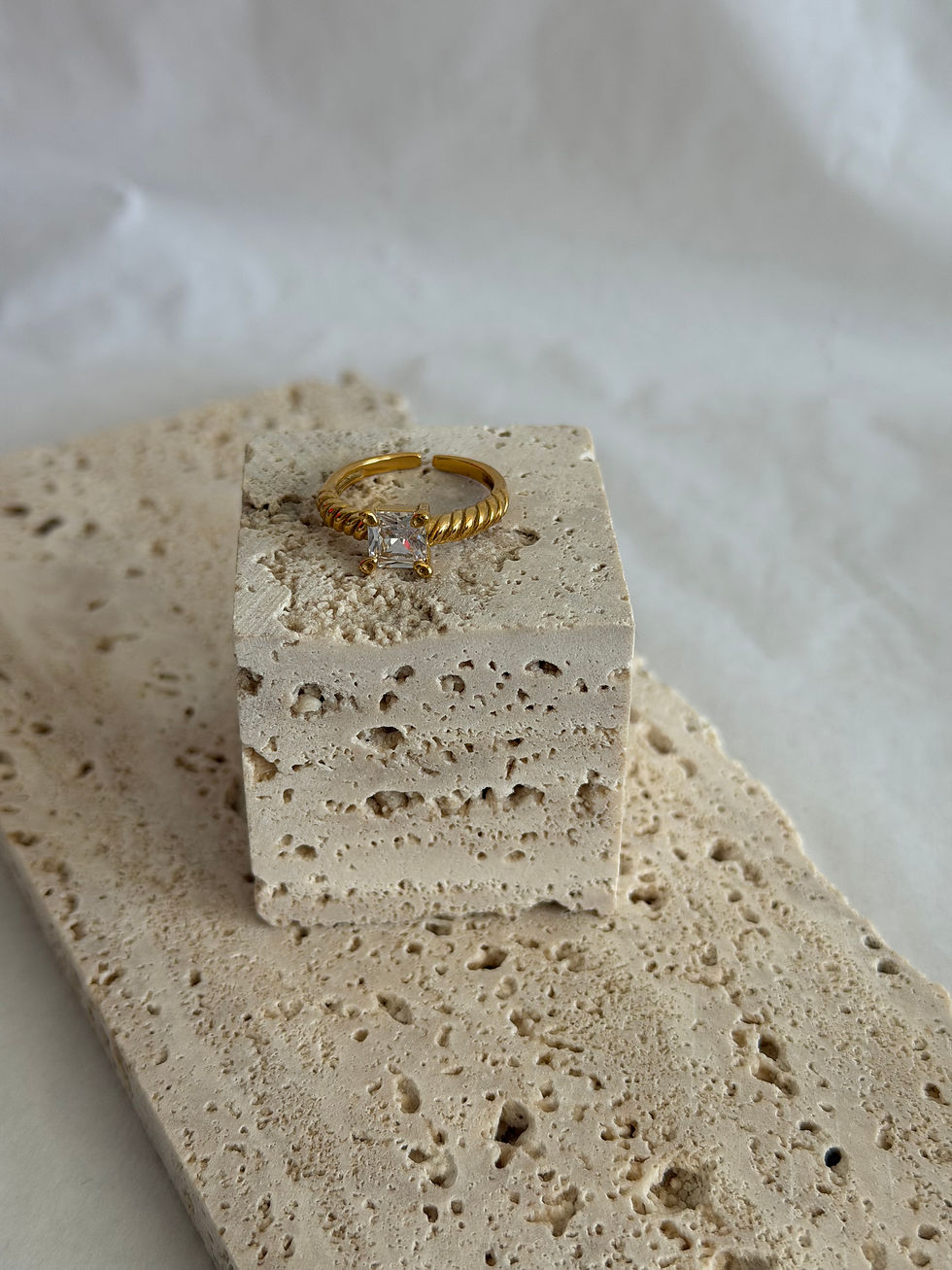 Thumbnail: Square Diamond Ring