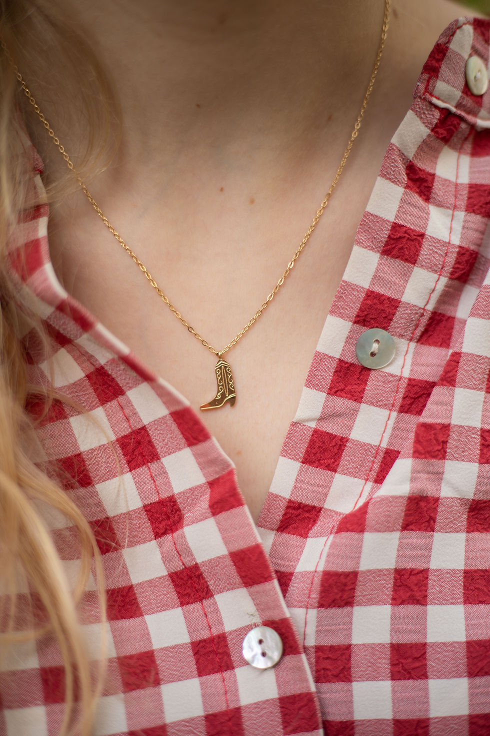 Cowboy Boots Necklace