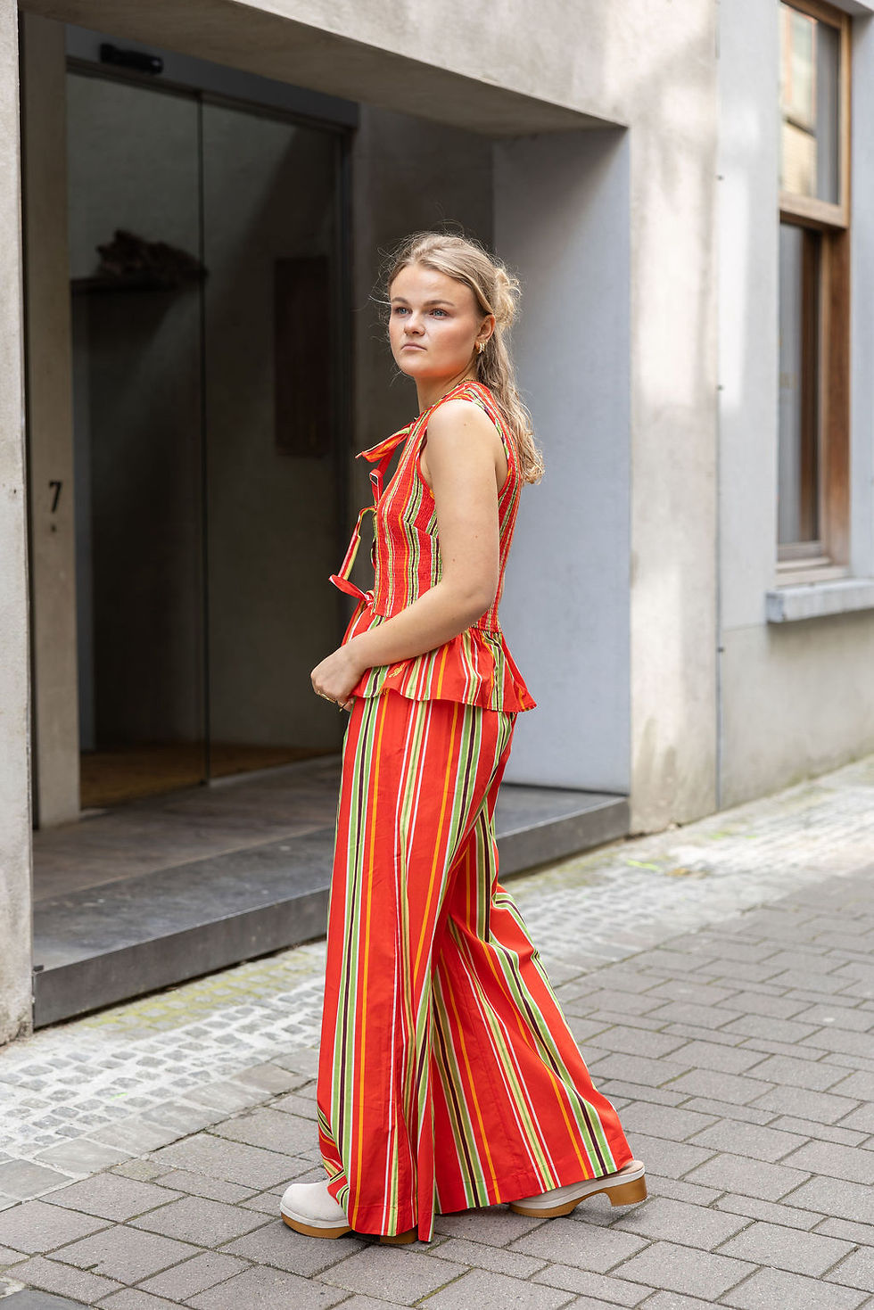 Thumbnail: H&Y Cindy Striped Gilet