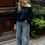 Thumbnail: Julie One Shoulder Marine Blue