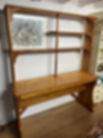 Solid pine Desk and shelving unit