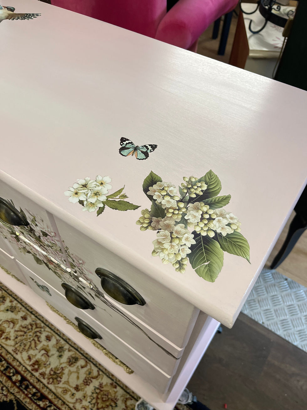 Thumbnail: Pale pink blossom sideboard 