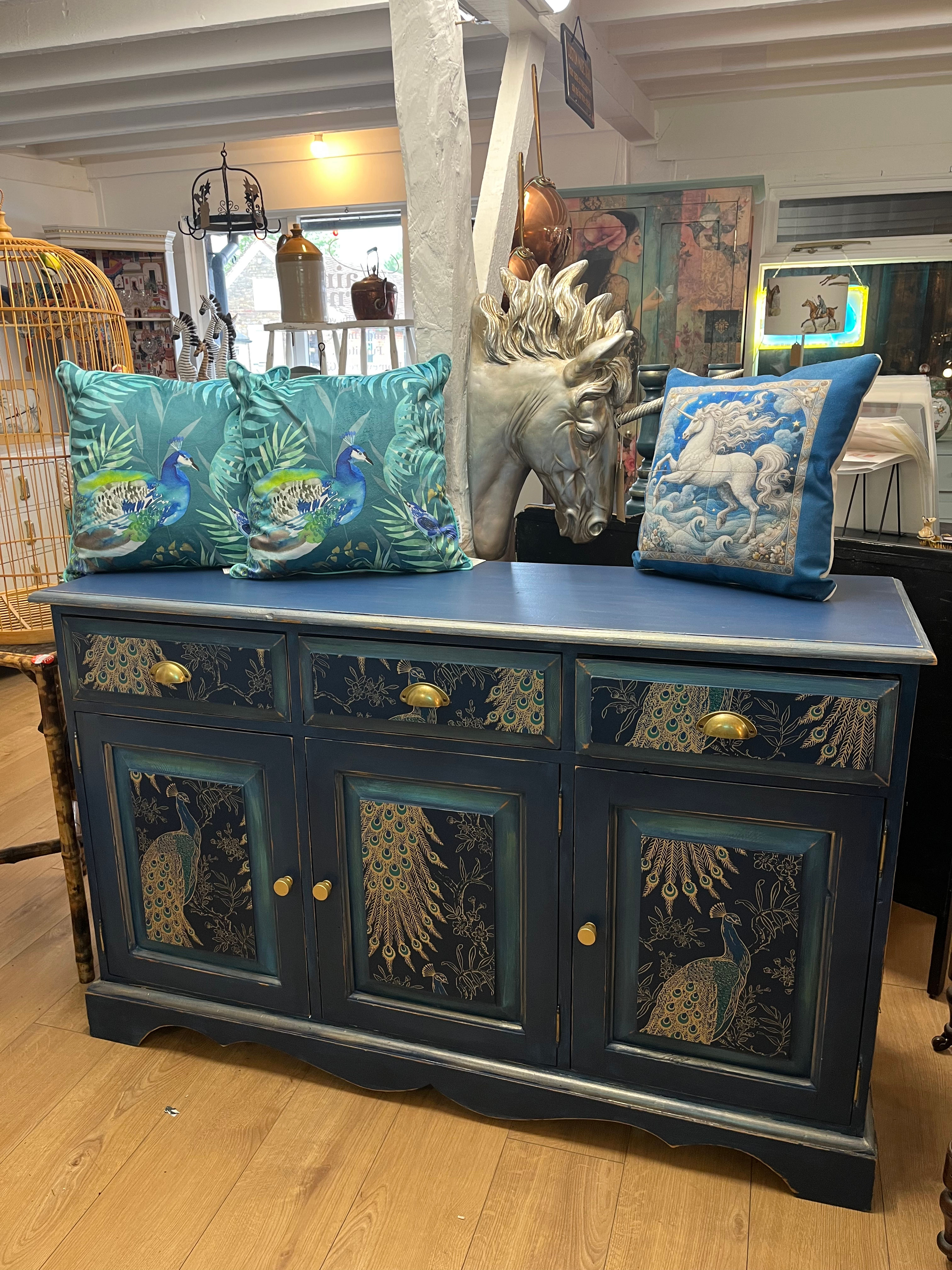 Peacock sideboard