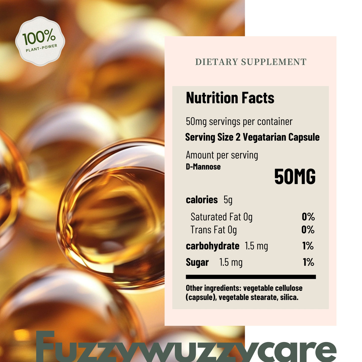 fuzzywuzzycare D-甘露糖 成分