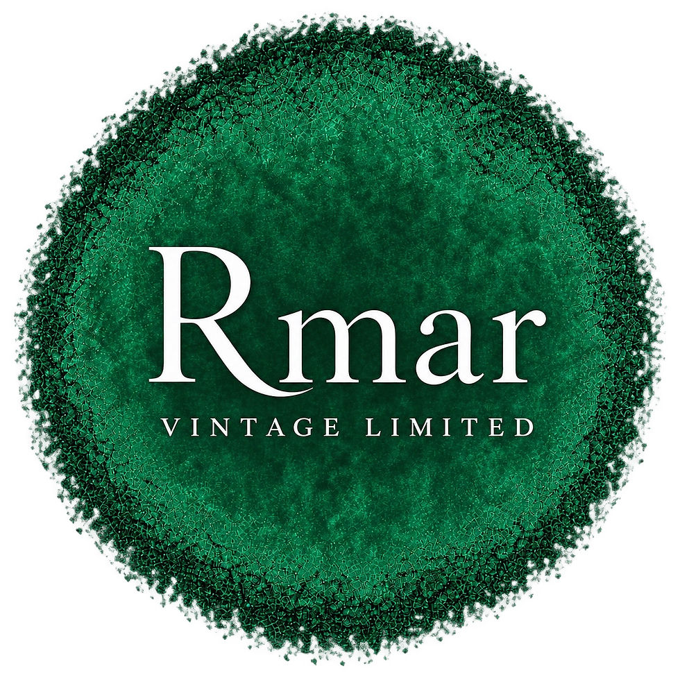 Official green circular RMAR Vintage Limited logo.
