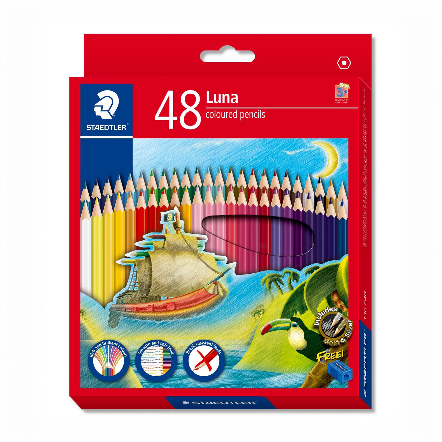 Luna colour pencils 136
