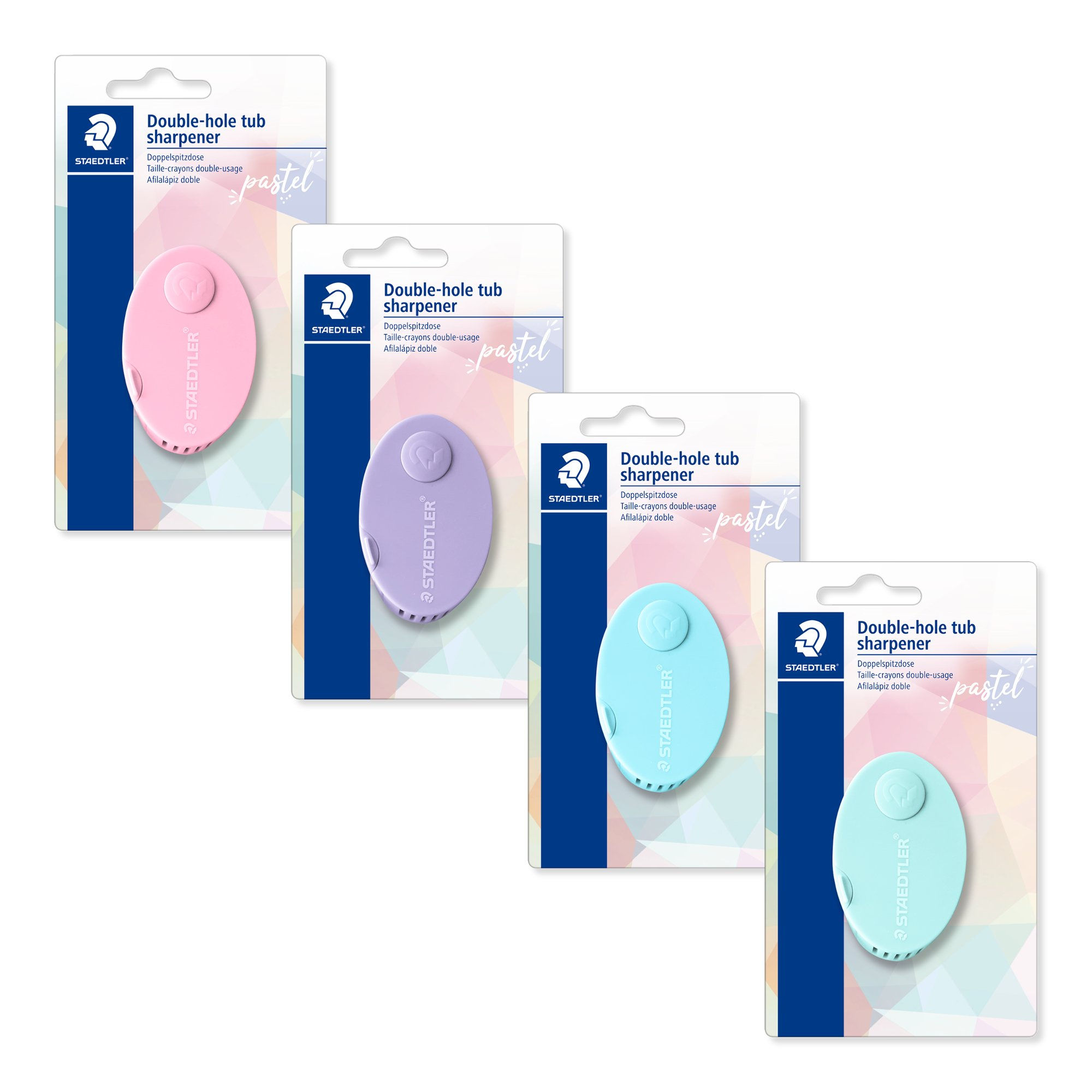 Double-hole covered sharpener