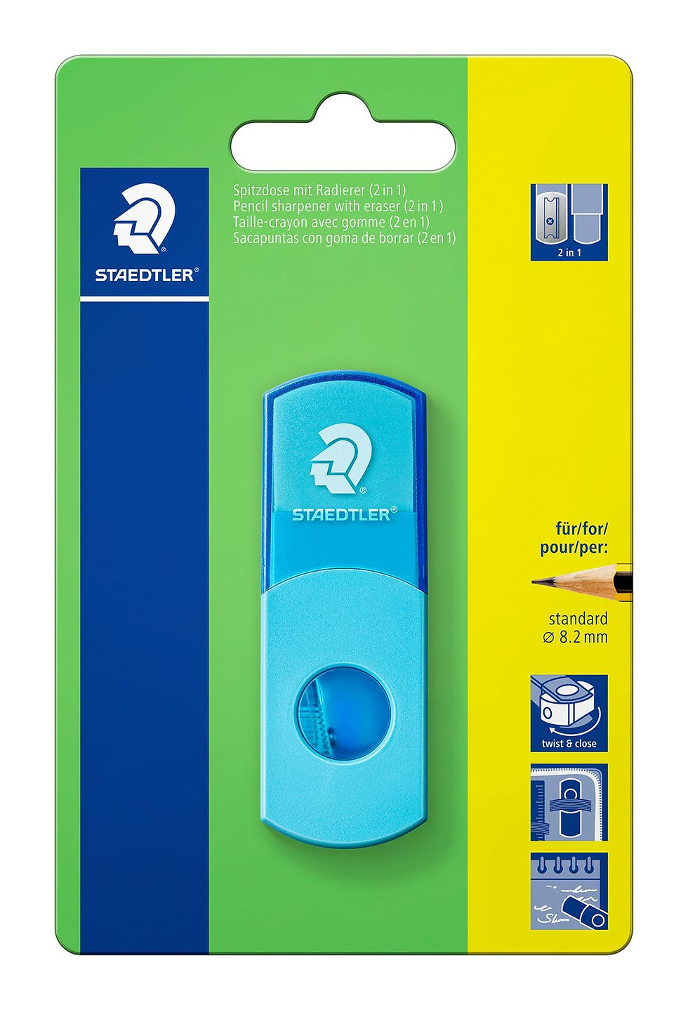 Thumbnail: Sharpener with Eraser ( 2 in 1 ) -  511 SE