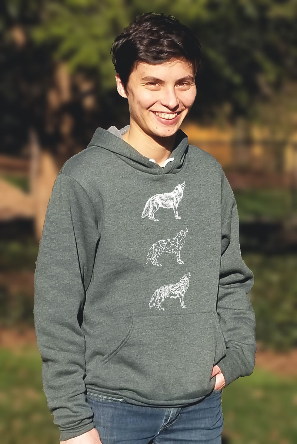Thumbnail: Custom CraigMountain Forest Green Hoodie