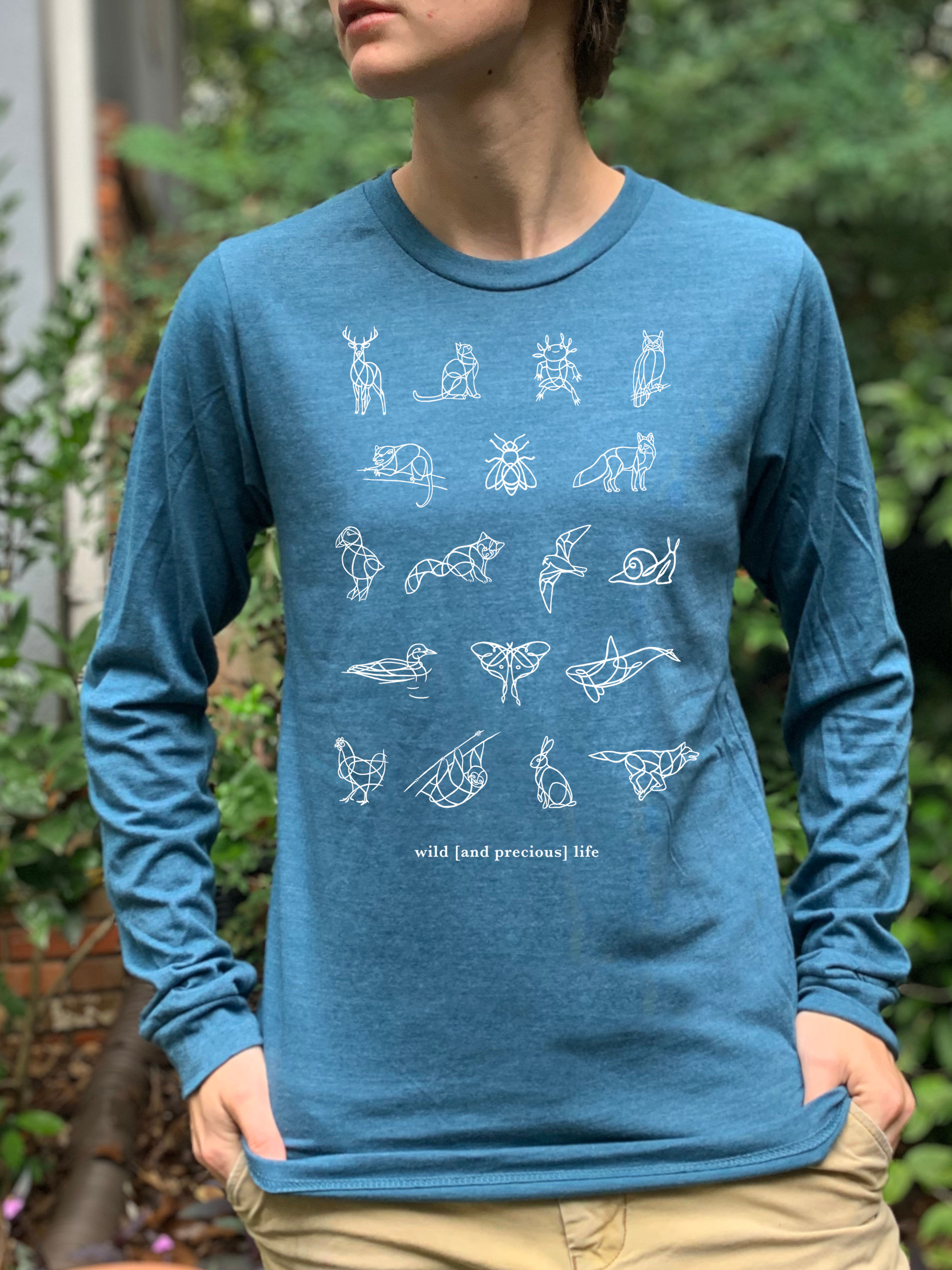 Wild [and precious] Life Dark Gray Long-Sleeve T-Shirt