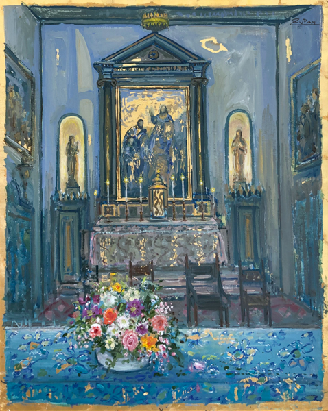 Chapel painting by Bruno Zupan