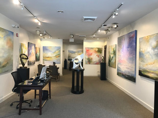 Galerie d'Orsay center room filled with Kathy Buist paintings
