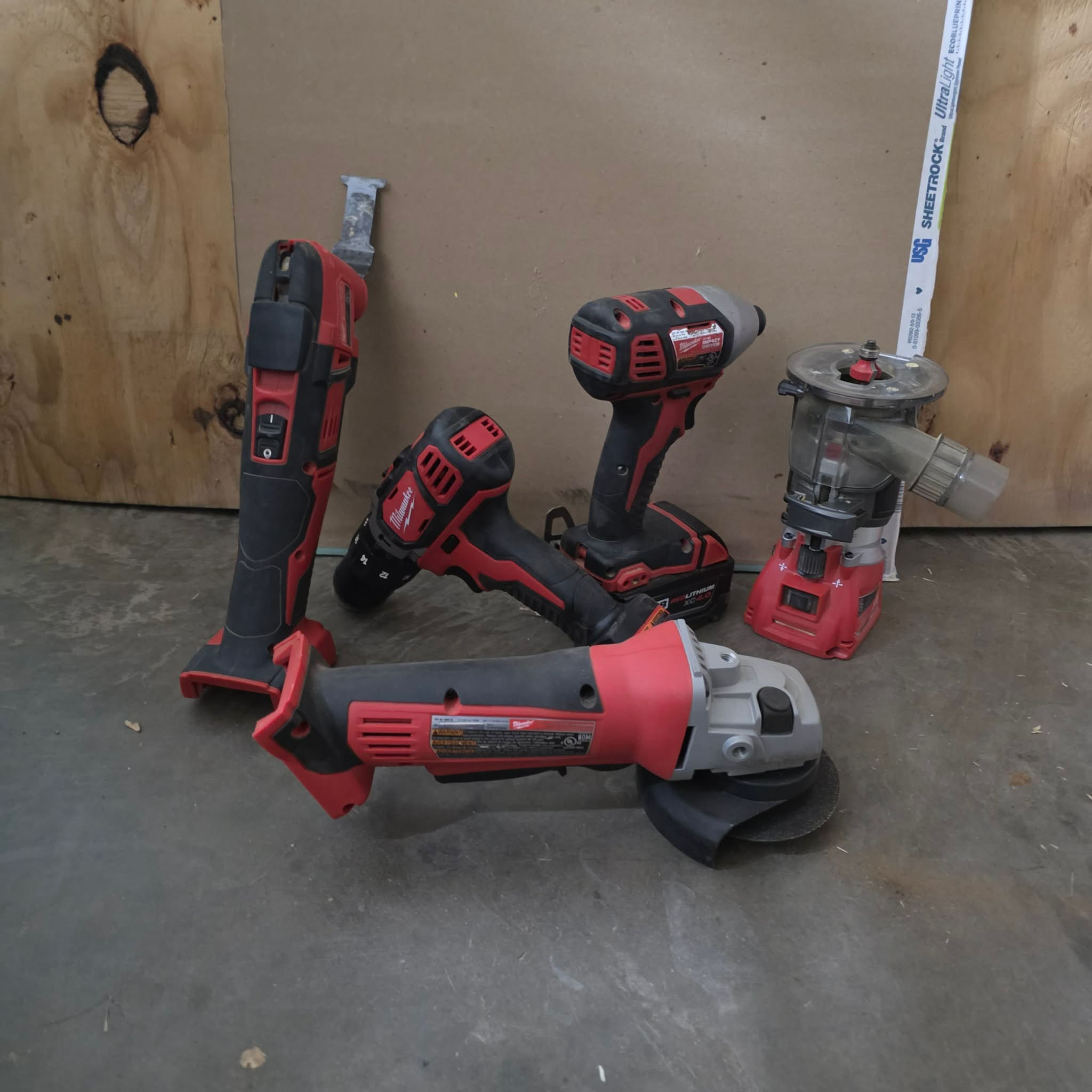 Power tools used for home fixture and hardware installation