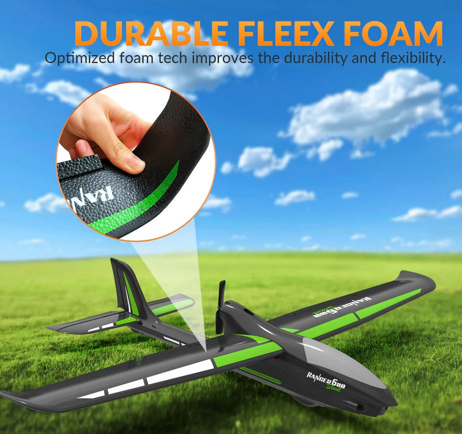 Thumbnail: VolantexRC Ranger600 Stunt 4CH RC Plane with Gyro- Black India