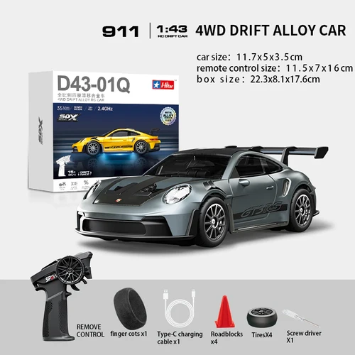 Hstar D43-01Q 1/43 4WD Alloy Drift RC Car – 911 Style RC India