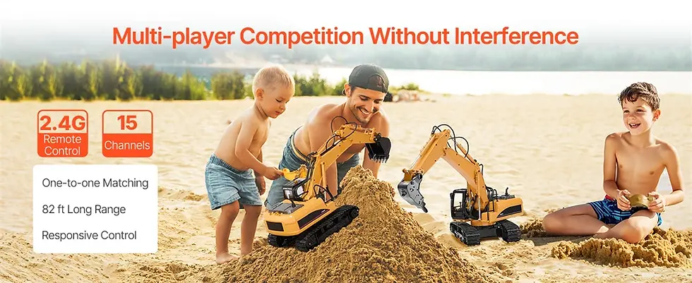Thumbnail: Huina 1535 RC Excavator 1:14 Scale 15 Functions and Alloy Bucket- RC India