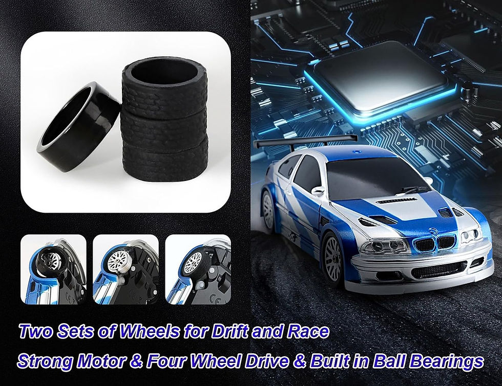 Thumbnail: Jiabaile 4302 BMW 1/43 Scale RC Drift Car 4WD with Gyro- India