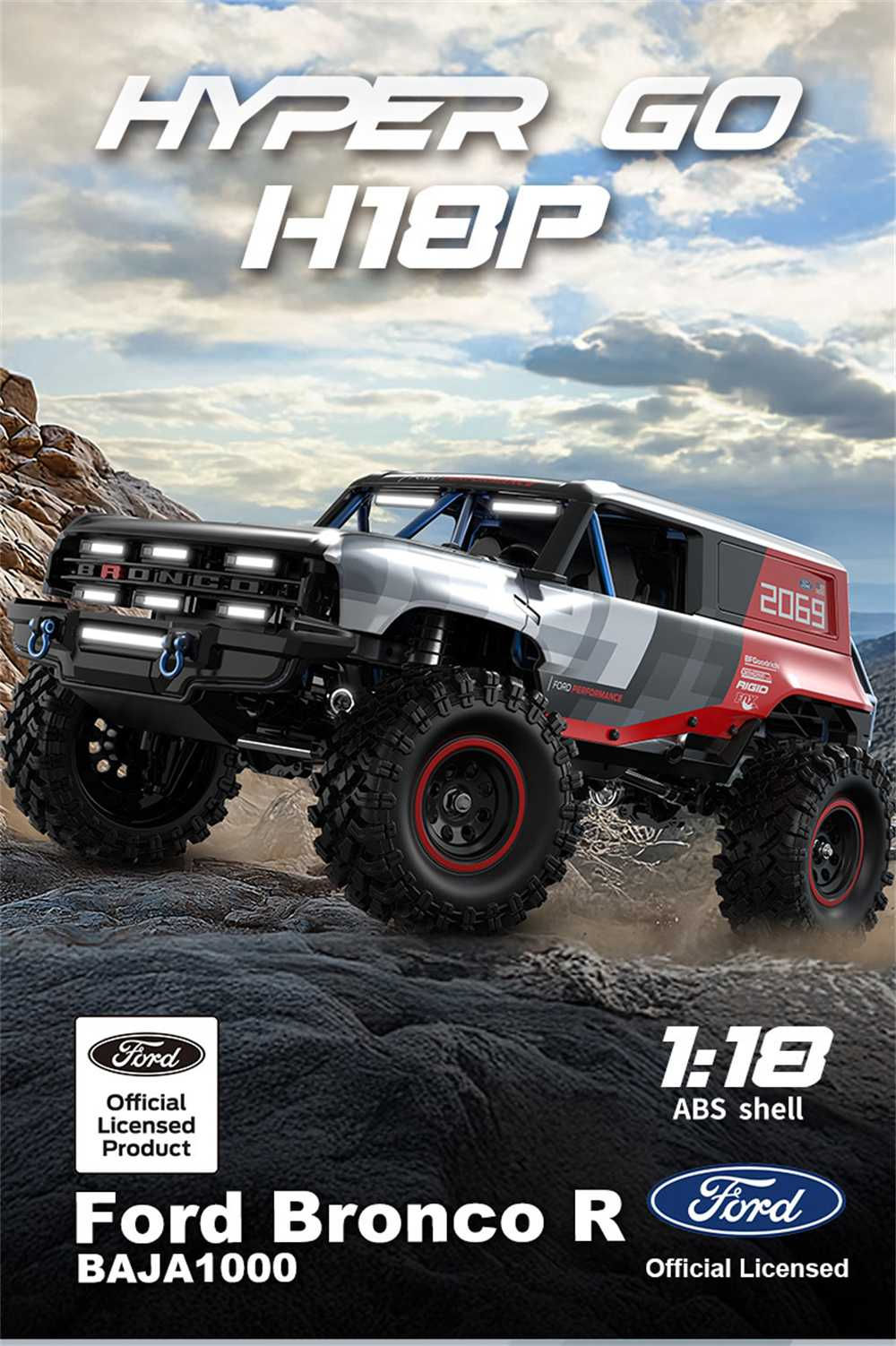 MJX H18P Bronco Baja Official Licensed 1/18 Scale Brushless 4WD RC Crawler India