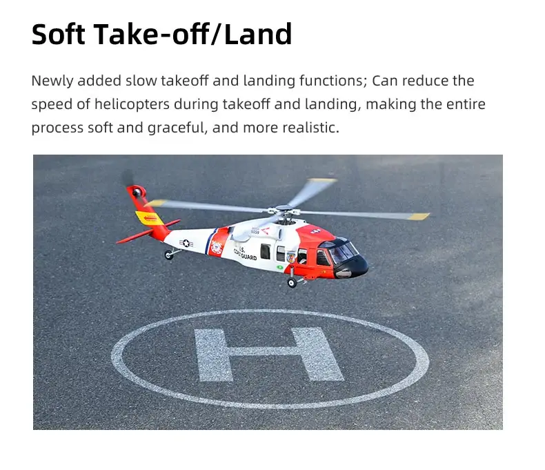 Thumbnail: Flywing MH-60T 470 ACE GPS/ATT Scale RC Helicopter (RTF) – White/Jayhawk India