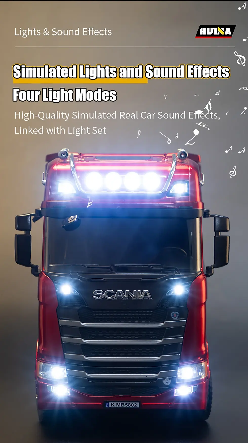 Thumbnail: Huina 1501 Silver (Scania) RC Hauler/Semi Truck India